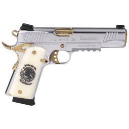 GIRSAN MC1911S LIBERADORE, 38 SUPER CHROME/GOLD ENGR. 8RD