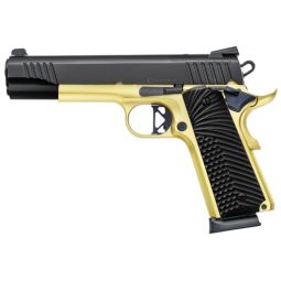 CHIAPPA 1911 SUPERIOR GRADE, 45ACP 5" 8RD BLACK/GOLD