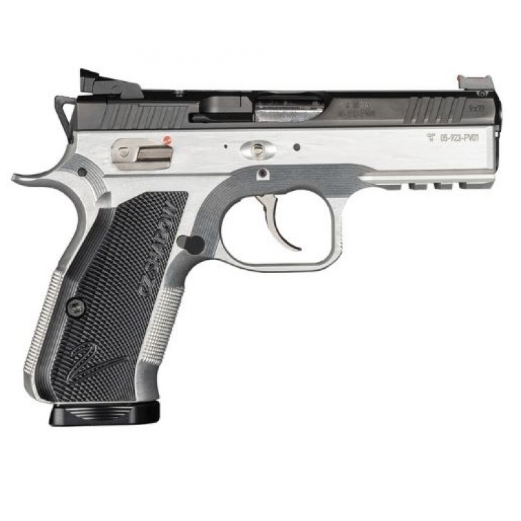 CZ SHADOW 2 COMPACT OR 9MM FS, 15RD CLEAR ANODIZED NITRIDE: MGW