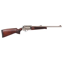 IVER JOHNSON 1000 410 3" 20", REVOLVER SHOTGUN NICKEL WALNUT