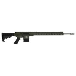 GLFA AR10 RIFLE 243 WIN, 24" S/S BBL 5-SHOT OD GREEN