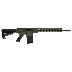 GLFA AR10 RIFLE 308 WIN 18", NITRIDE BBL 10-SHOT OD GREEN