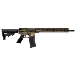 GLFA AR15 BATTLEWORN 223 WYLDE, 16" NIT BBL BRONZE