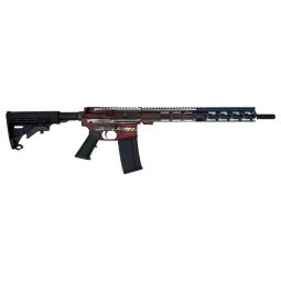 GLFA AR15 BATTLEWORN 223 WYLDE, 16" NIT BBL AMERICAN FLAG