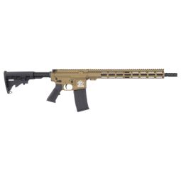GLFA AR15 LEFT HAND RIFLE 223, WYLDE 16" NIT BBL BRONZE
