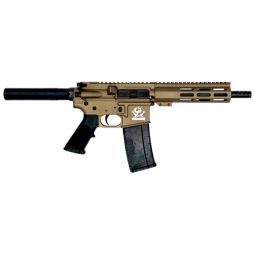 GLFA AR15 PISTOL 223 WYLDE, 7.5" NITRIDE BARREL BRONZE