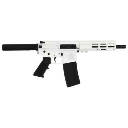 GLFA AR15 PISTOL 223 WYLDE, 7.5" NITRIDE BBL WHITE