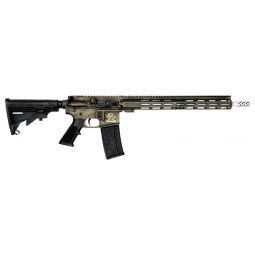 GLFA AR15 BATTLEWORN 223 WYLDE, 16" S/S BBL BRONZE