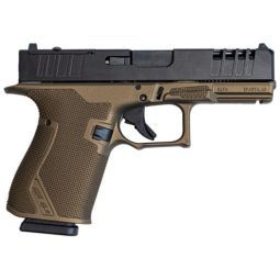 GLFA 19 STRIKER 9MM 4" 15 SHOT, BLACK SLIDE BRONZE FRAME