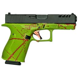 GLFA 19 STRIKER 9MM 4" 15 SHOT, BLK SLIDE SPLATER ZOMBIE FRAME