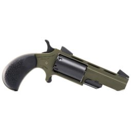 NAA HUNTSMAN MINI-REVOLVR, 22LR/22WMR 2" FIXED OD GRN