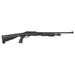 IVER JOHNSON PUMP 20GA 3", 24" PISTOL GRIP BLACK SYNTH.