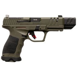 SAR SAR9 COMPACT SOCOM COMP 9M, 4.7" BBL 15/21 RD MAG SF GREEN