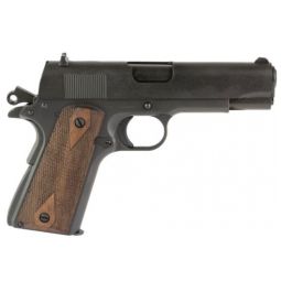 TISAS 1911 TANK COMMANDR 45ACP, 4.25" BBL WOOD GRIP 7RD BLACK