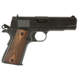 TISAS 1911 TANK COMMANDR 9MM, 4.25" BBL WOOD GRIP 9RD BLACK