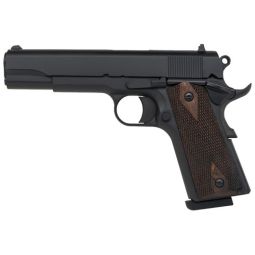 TISAS 1911 STAKEOUT 45ACP, 5" BBL WALNUT GRIP 2-8RD BLACK