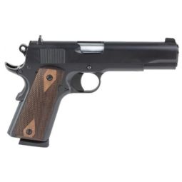 TISAS 1911 STAKEOUT 45ACP, 5" BBL WALNUT GRIP 2-8RD BLACK