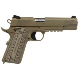 TISAS 1911 RAIDER 9MM, 5" BBL G10 W/ RAIL 2-9RD FDE