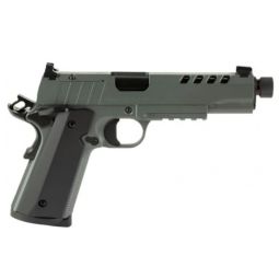 TISAS 1911 NIGHT STALKER 45ACP, 5" THREADED BBL 8RD BLACK/GRY