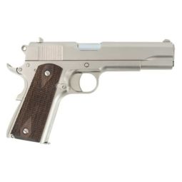 TISAS STAKEOUT 1911 38 SUPER, 5" BBL 9RD WALNUT GRIP NICKEL