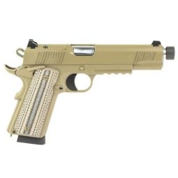 TISAS 1911 DUTY B45RDG 45ACP, 5.5" THREADED BBL 8RD FDE