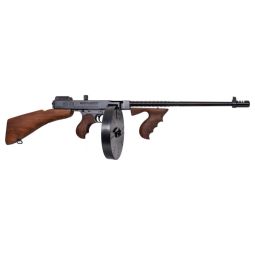 THOMPSON 1927A1 45ACP DELUXE, CARBINE WOOD W/100RD & 20RD