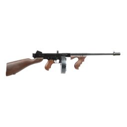 THOMPSON 1927A1 45ACP CARBINE, 50RD DRUM 20RD MAG WALNUT