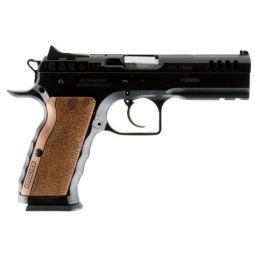 TANFOGLIO STOCK I 9MM 4.5", 17RD BLACK WOOD GRIPS