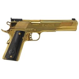 IVER JOHNSON EAGLE XL, 10MM 6" 24K GOLD BLACK WOOD