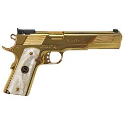 IVER JOHNSON EAGLE XL, 45ACP 6" 24K GOLD WHITE PEARL