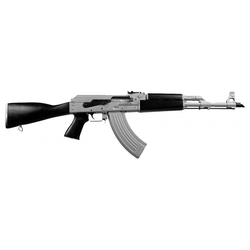 ZASTAVA ZPAPM70 RIFLE 7.62X39, SILVER CERAKOTE 30RD BLK STOCK: MGW
