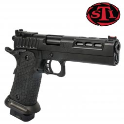 STI International DVC Limited Blackout Pistol, 5.0" Bull Barrel 9x19mm, 20 Round Magazines