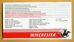 Factory Original Winchester 101 Owners Manual