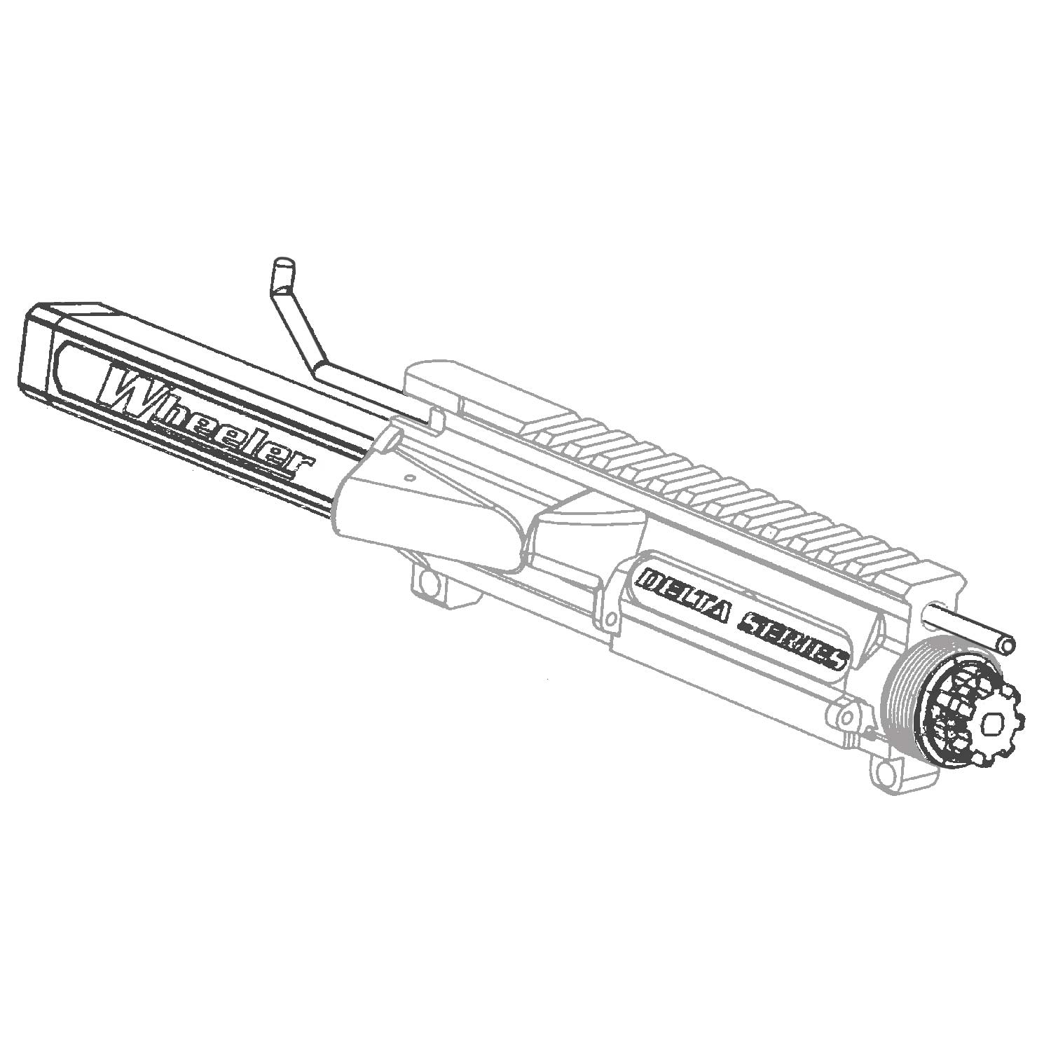 Wheeler Delta Series AR-15 Upper Receiver Action Rod: MGW