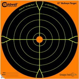 Caldwell Orange Peel 12" Bullseye Target, 50 Pack