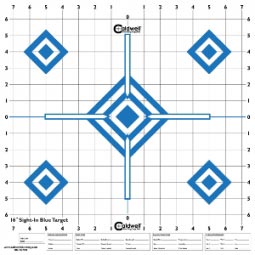 Caldwell High Visibility Site In Target 16" High Contrast Blue, 10 Pack