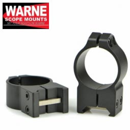 Warne Maxima 30mm Scope Rings, Matte Black