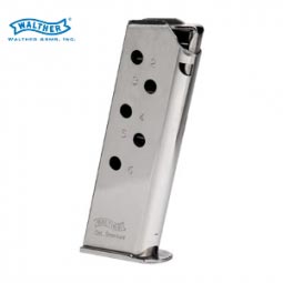 Walther PPK .380 ACP 6 Rd. Magazine, Nickel
