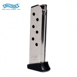Walther PPK/S .380 ACP 7 Rd. Magazine with Finger Rest, Nickel