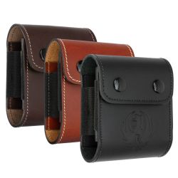 Ruger Rifle Cartridge Pouch, Leather