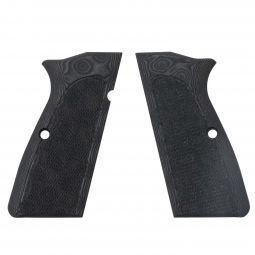 Hogue Browning Hi-Power Checkered G10 Grips, G-Mascus Black & Gray