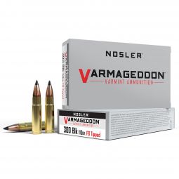 Nosler Varmageddon 300 AAC Blackout 110 gr. FB Tipped Ammunition 20 Round Box