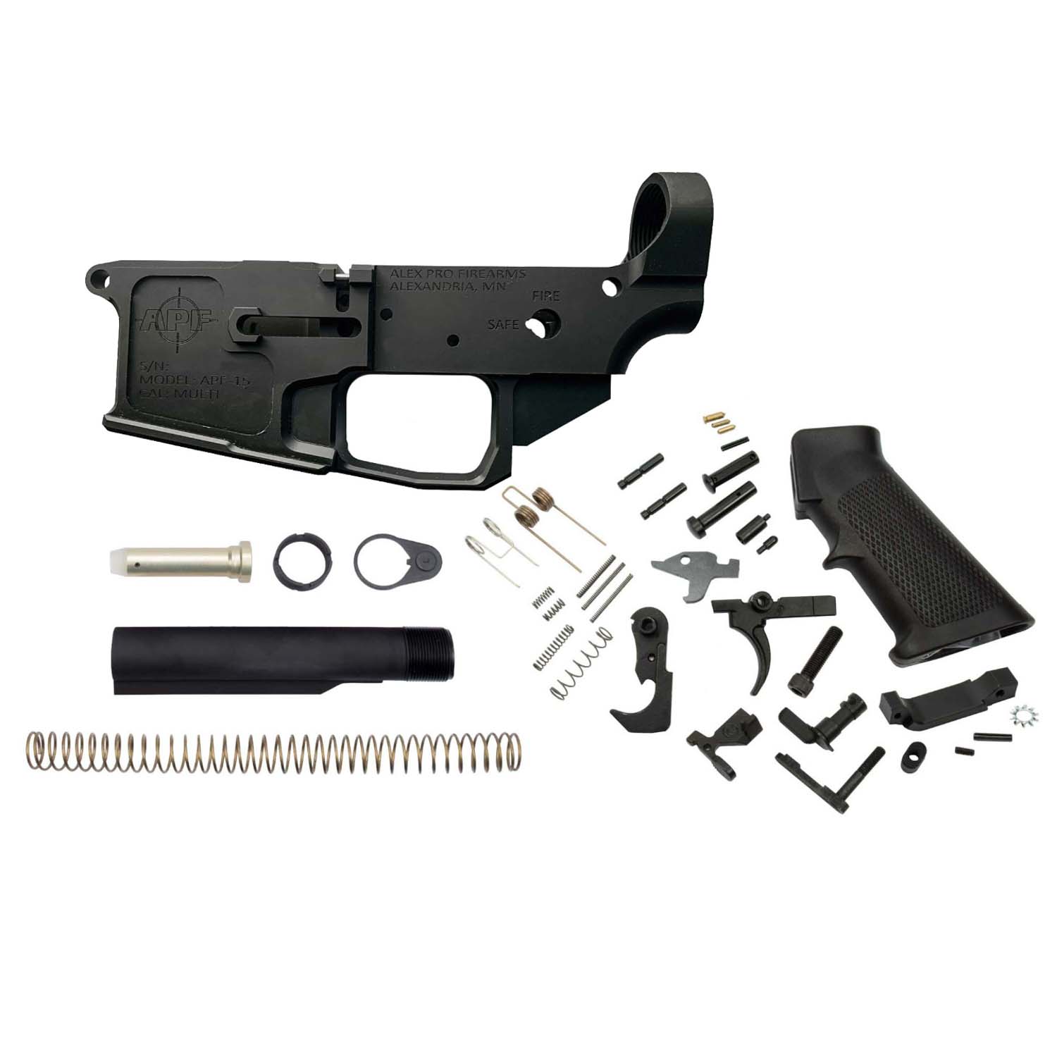 AR-15 Lower Parts Kit w/ Cerakote RED