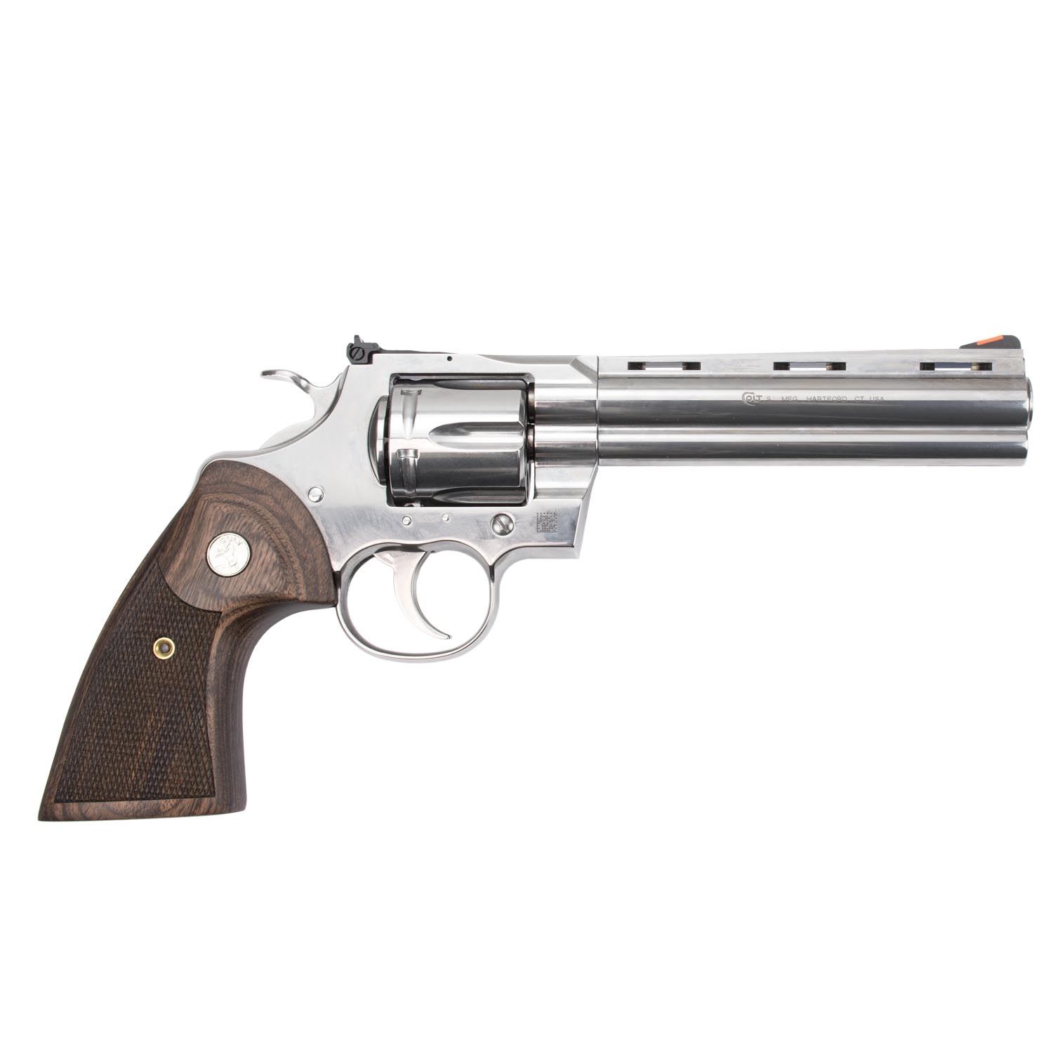 Colt Python .357 Magnum Revolver, Stainless w/ Walnut Grip, 6