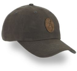 Browning Repel-Tex Cap With Leather Patch, Olive