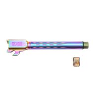 Faxon Firearms Sig Sauer P320 9mm Full Size Flame Fluted Barrel, Threaded, Chameleon PVD