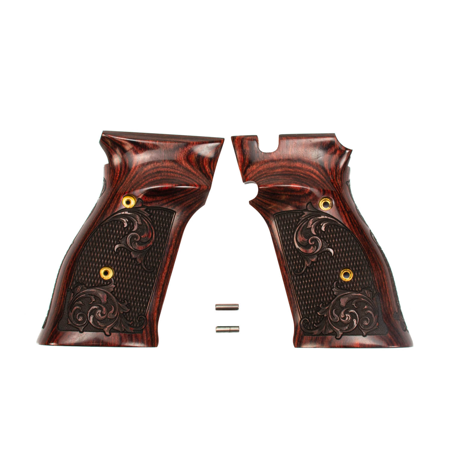 Altamont S&W Model 41 Grips, Ultima Panel Super Rosewood Checkered