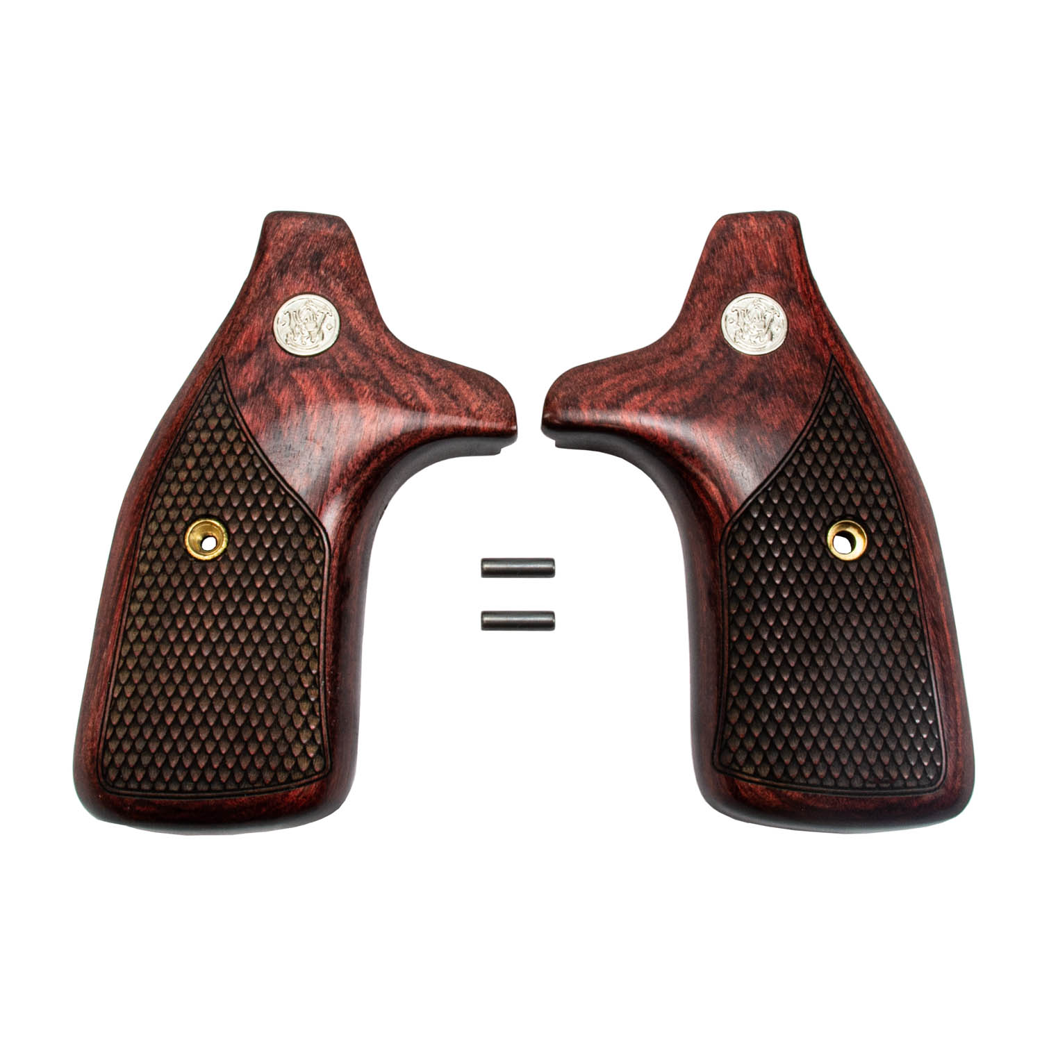 WANTKEYシェラ＋MIL GRIP(H&O) Altamont S&W J Round Frame Super Walnut ALTAI Grips