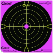 Caldwell Pink Orange Peel 12" Bullseye Target, 5 Pack