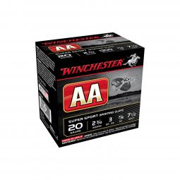 Winchester AA Super Sport 20ga. 2-3/4" 7/8oz. #7.5 Shot Ammunition, 25 Round Box